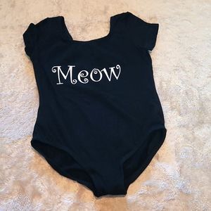 Ballet Dance Suit says "Meow" E